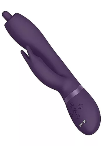 Nilo Vibrátor G-pont stimuláló, forgó, 10 mód, vízálló lila 22 cm
