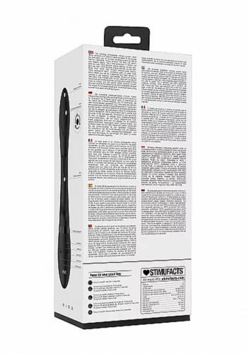 Mira Vibrátor G-pont stimuláló, forgó golyókkal USB töltés fekete 21,5 cm