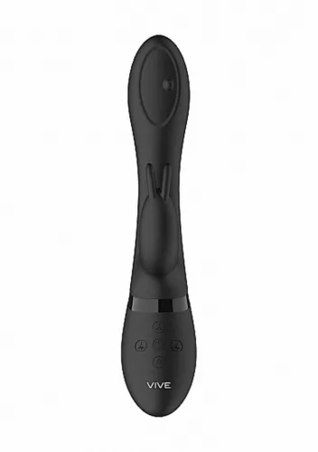 Mira Vibrátor G-pont stimuláló, forgó golyókkal USB töltés fekete 21,5 cm