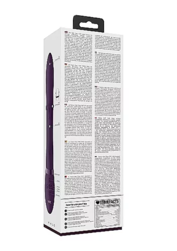 Vive Vibrátor G-pont és nyuszi stimuláció 10 mód Újratölthető Vízálló lila 24,5 cm