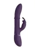 Vive Vibrátor G-pont és nyuszi stimuláció 10 mód Újratölthető Vízálló lila 24,5 cm