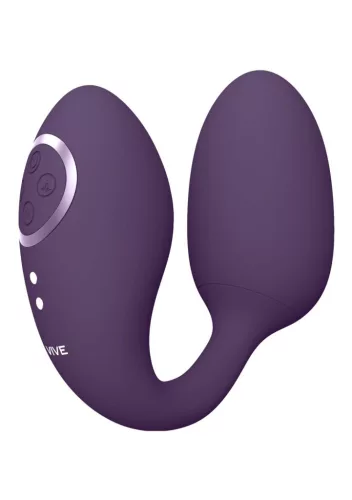 Vive Vibrátor Kettős rezgés, 10 mód, vízálló lila 9 cm