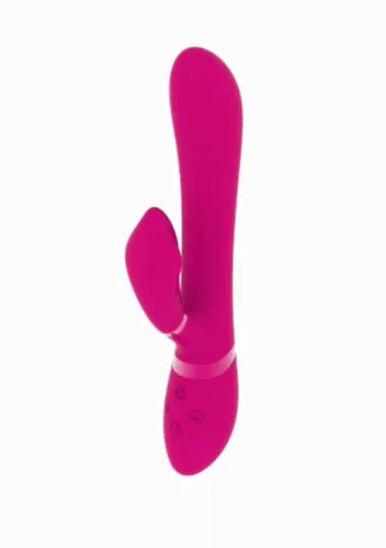 Chou Vibrátor Kettős 10 módos G-pont és csikló stimuláló 22 cm rózsaszín