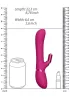 Chou Vibrátor Kettős 10 módos G-pont és csikló stimuláló 22 cm rózsaszín