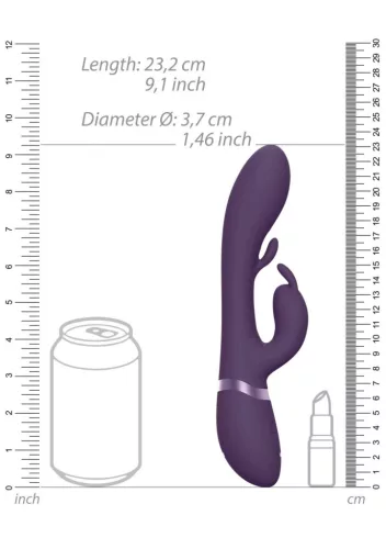 Tama Vibrátor G-pont és csikló stimuláló 27,6 cm lila