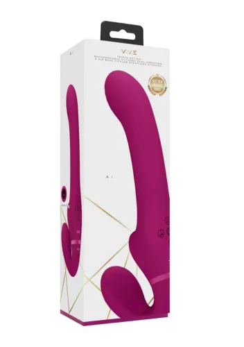 Ai Vibrátor G-pont stimuláló, léghullámos ingerlés, 10 mód, USB töltés, vízálló 14,5 cm szilikon fekete