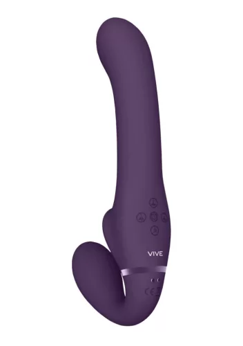 Ai Dildó G-pont vibráció, léghullám stimuláció 14,5 cm fekete