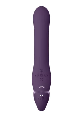 Ai Dildó G-pont vibráció, léghullám stimuláció 14,5 cm fekete