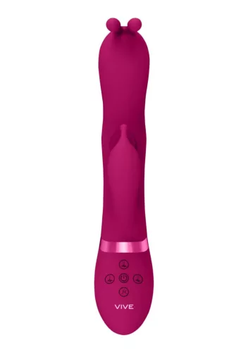 Gada Vibrátor Többmotoros, G-pont stimuláló, Vízálló 12,7 cm fekete