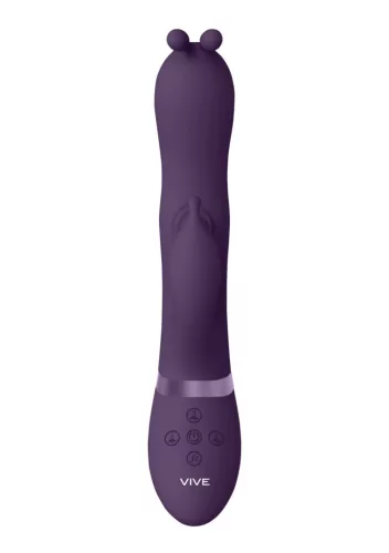 Vive Vibrátor G-pont stimuláló, pulzáló hullám, csendes, vízálló 12,7 cm fekete