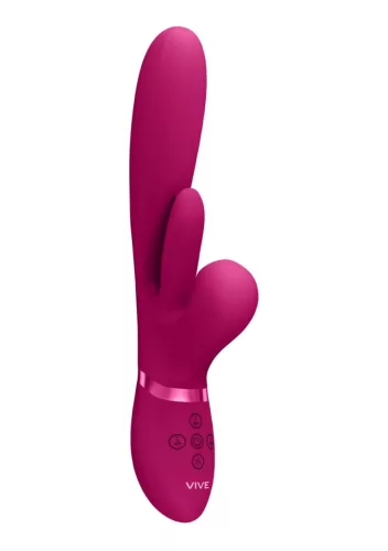Kura Vibrátor G-pont stimuláló, pulzáló, nyelves 13,5 cm fekete