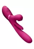 Kura Vibrátor G-pont stimuláló, pulzáló, nyelves 13,5 cm fekete