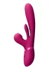 Kura Vibrátor G-pont stimuláló, pulzáló, nyelves 13,5 cm fekete