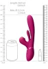 Kura Vibrátor G-pont stimuláló, pulzáló, nyelves 13,5 cm fekete