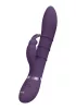 Vive Vibrátor G-pont stimuláló, 3 gyűrűs, vízálló, USB-töltés 13,5 cm fekete
