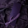 Vive Vibrátor G-pont stimuláló, 3 gyűrűs, vízálló, USB-töltés 13,5 cm fekete