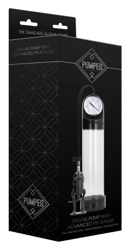 Prémium péniszpumpa – fejlett mérővel 21 x 6 cm
