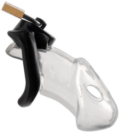 Rickers Chastity Cage – átlátszó intimméret 9 x 3 cm