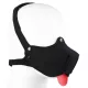 Neoprene Puppy Black – prémium fekete szájkosár nyelvvel