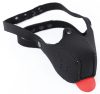 Neoprene Puppy Black – prémium fekete szájkosár nyelvvel