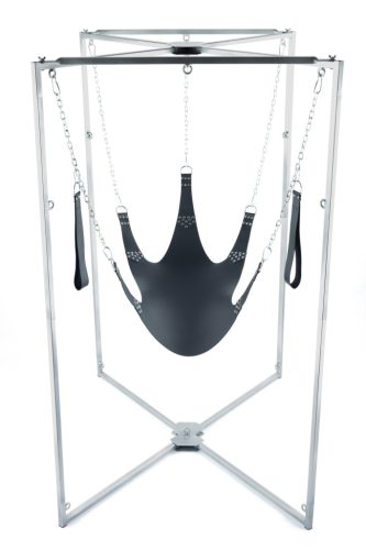 Kit Sling Cuir – elegáns bőr hinta fekete öt ponttal