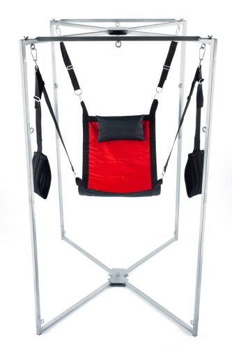 Kit Sling – piros-fekete szövetes intim hordozó szett