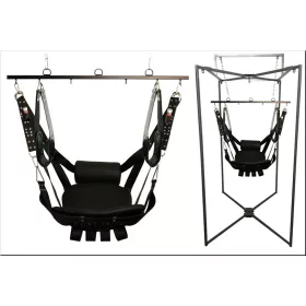   Kit Sling Cuir Deluxe – prémium bőr szexi hinta fekete színben