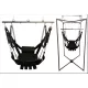 Kit Sling Cuir Deluxe – prémium bőr szexi hinta fekete színben