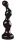 Zizi Twist – érzéki anális plug, fekete, 17 x 4,5 cm