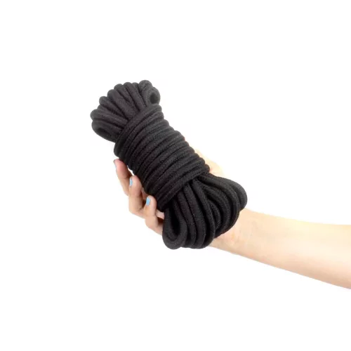 BDSM kötöző kötél puha tapintású 10 m fekete