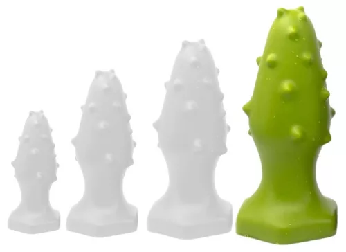 Monster Spike XL – prémium szilikon anál dugó, zöld