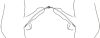 Double Flexi Duo – rugalmas kettős húgycső szonda 34 cm