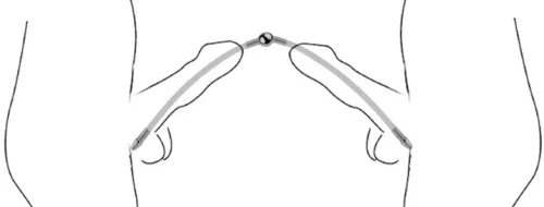 Double Flexi Duo – rugalmas kettős húgycső szonda 34 cm