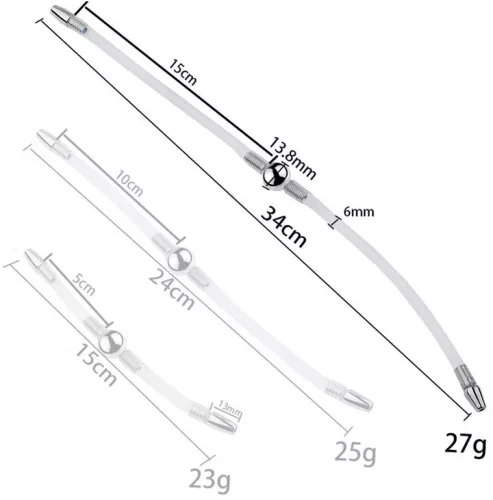 Double Flexi Duo – rugalmas kettős húgycső szonda 34 cm