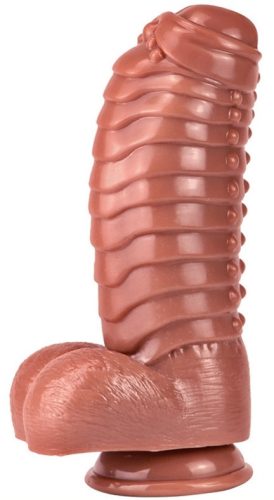 Dildo Monster páncél 22 x 10cm barna