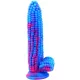 Dildo Corn 16 x 4cm kék-rózsaszín