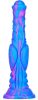 Dildo Dog Long – 26 cm-es prémium dildó kék-rózsaszínben