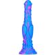 Dildo Dog Long – 26 cm-es prémium dildó kék-rózsaszínben