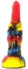 Freki – színes prémium dildo 20 cm hosszú