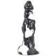 Wolorz – prémium fekete-fehér dildó 20 x 6 cm