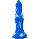 Wolorz – prémium kék-fehér 20 cm-es dildó