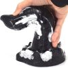 Lizard – prémium fekete-fehér dildó 20 x 5 cm