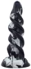 Gimli - prémium fekete-fehér anális dugó 19 x 5,5 cm