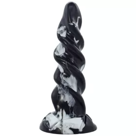 Gimli - prémium fekete-fehér anális dugó 19 x 5,5 cm