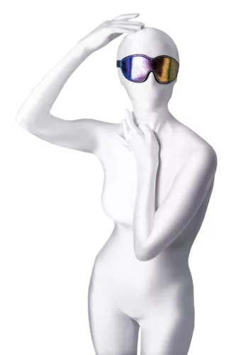Anonymo Szexjáték PVC anyagú nyomott mintás maszk 27,5 cm