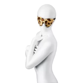   Anonymo Szájpecek PU bőr, állítható pánt, fekete, 26 cm