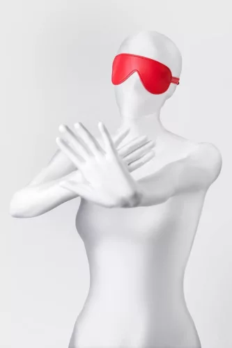 Anonymo Maszk PU bőr piros 65 cm