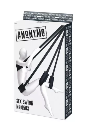 Anonymo Szexhinta Állítható pamut pántok Fekete 56x37 cm