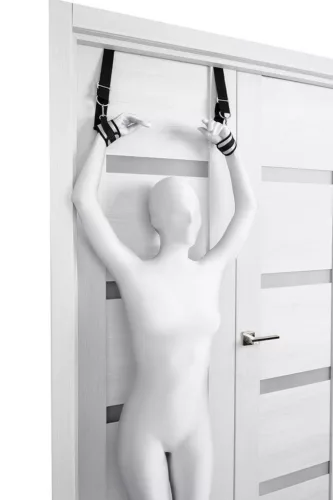 Anonymo Kötöző Csuklópántok Ajtóra Rögzíthető, Állítható 23 cm Ezüst