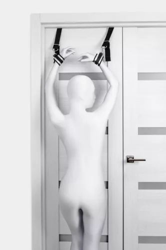 Anonymo Kötöző Csuklópántok Ajtóra Rögzíthető, Állítható 23 cm Ezüst